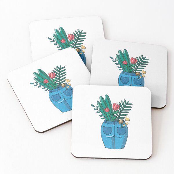 Item preview, Flowers and plants in blue jeans. flowers in a pocket.  designed and sold by Jullette.