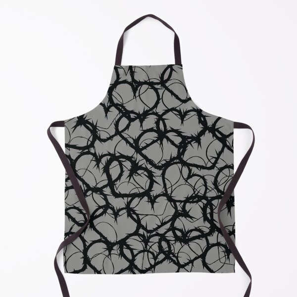 Item preview, Valentine's Love Gray Black Heart Jagged Razor Wire Abstract Pattern designed and sold by fingerbeans.