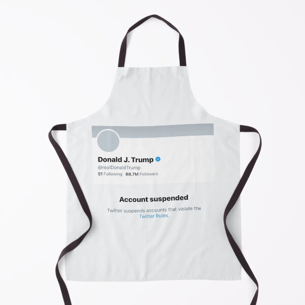 Item preview, Twitter bans President Trump permanently | Twitter has removed Donald Trump's account designed and sold by Giovanni's Brown Quotes.