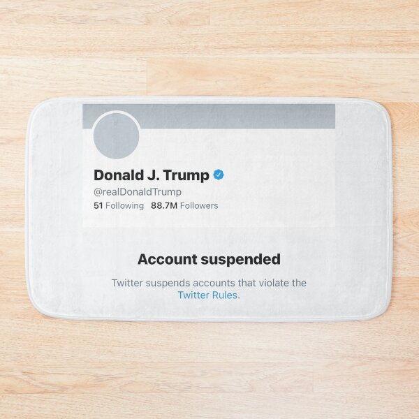 Item preview, Twitter bans President Trump permanently | Twitter has removed Donald Trump's account designed and sold by Giovanni's  Brown Quotes.