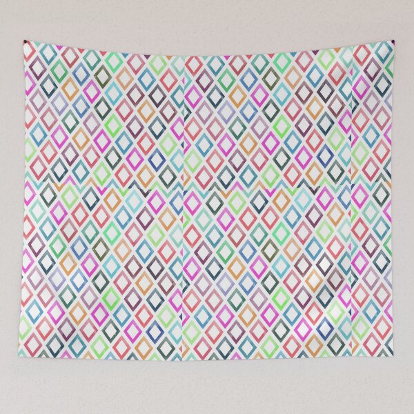 Item preview, Multi Coloured Diamonds Duvet, and Pillow Covers. designed and sold by SacredsDesigns.