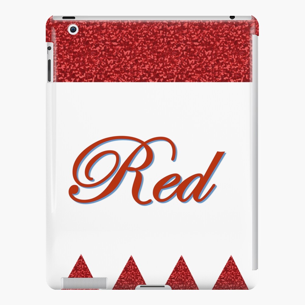 Romantic Red with sparkles iPad Case & Skin