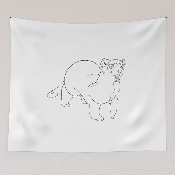 Item preview, Black-footed ferret designed and sold by NAEKO-animals.