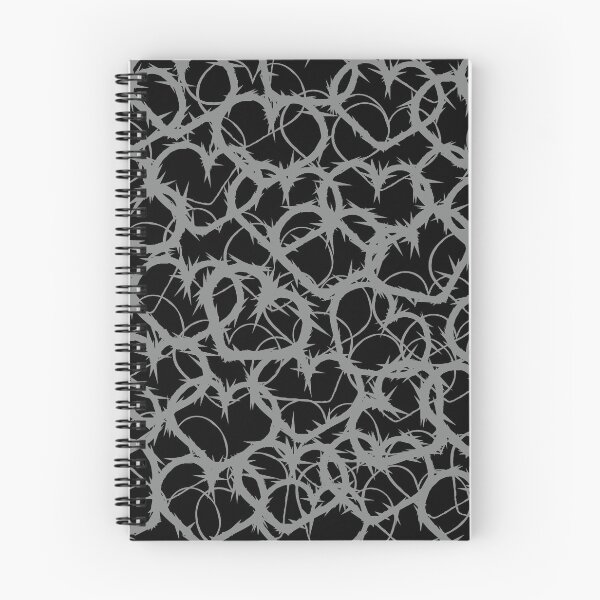 Item preview, Valentine's Love Black Grey Heart Jagged Razor Wire Abstract Pattern designed and sold by fingerbeans.