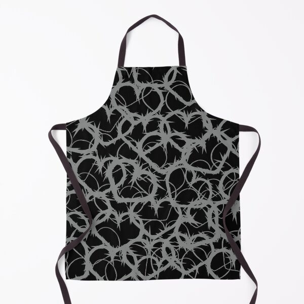 Item preview, Valentine's Love Black Grey Heart Jagged Razor Wire Abstract Pattern designed and sold by fingerbeans.