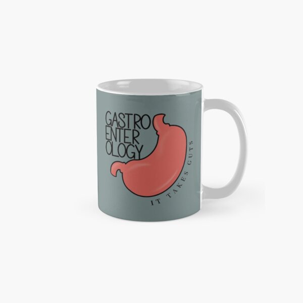 Vista previa del artículo con la obra «Gastroenterología: se necesitan agallas», diseñado y vendido por PreMDDesigns.