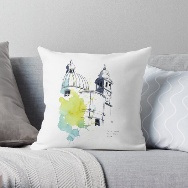 Santa Maria Della Salute - Venice Throw Pillow