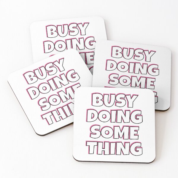 Item preview, Busy Doing Something Nothing in Pink and Black designed and sold by gillys.