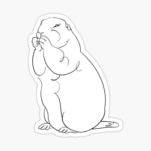 Black-tailed prairie dog Sticker