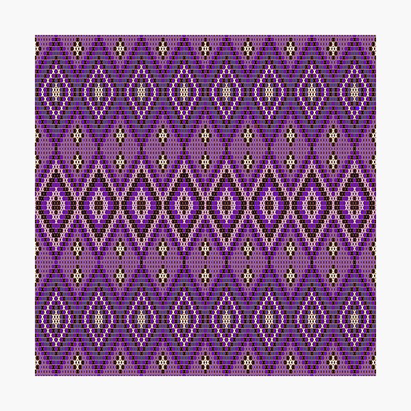 Aperçu de l'œuvre Point de croix violet créée et vendue par nativeNative.
