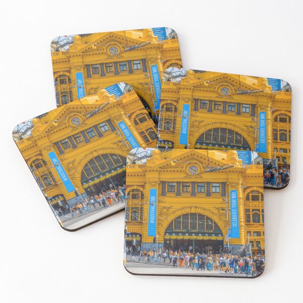 Item preview, Flinders Street Station on Australia Day 2015 designed and sold by Steven Jodoin.