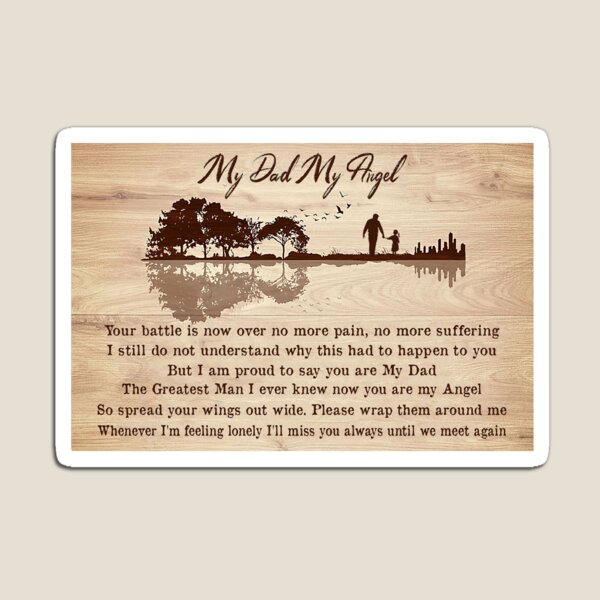 Item preview, To My Angel Dad - Poster designed and sold by JanArt65.