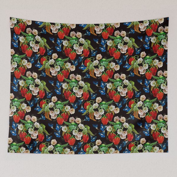 Item preview, Strawberry and flowers designed and sold by matrioshka.