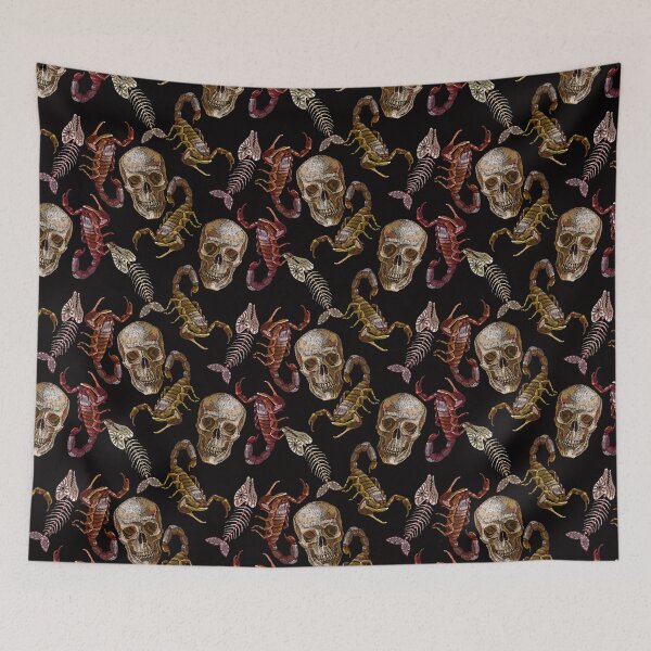 Item preview, Skulls, fish bone and scorpion designed and sold by matrioshka.