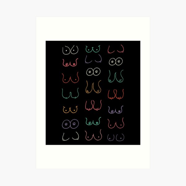 Boobs Pattern! Art Board Print for Sale by Yunio-B