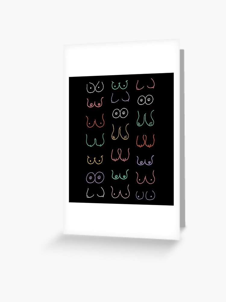 Boobies Drawing Greeting Card for Sale by MaiZephyr