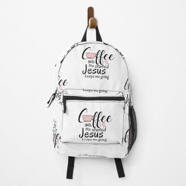 Item preview, coffee gets me started Jesus keeps me going, Christian shirt, christian gift, designed and sold by prteacool.