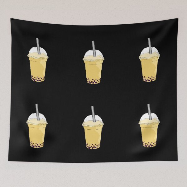 Item preview, Cute Yellow Cartoon Taro Bubble Boba Tea designed and sold by Mustard Prophet.