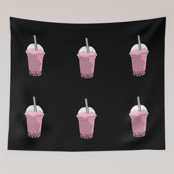 Item preview, Cute Pink Cartoon Taro Bubble Boba Tea designed and sold by Mustard Prophet.
