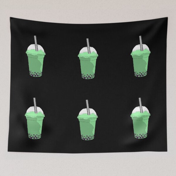 Item preview, Cute Green Cartoon Taro Bubble Boba Tea designed and sold by Mustard Prophet.