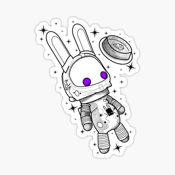 Space Bunny Sticker
