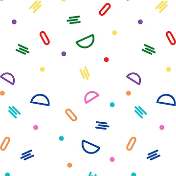Artwork thumbnail, Fun Shapes Abstract Pattern, Patterned, Shapes Pattern, Shapes, Abstract, Seamless by Eteees