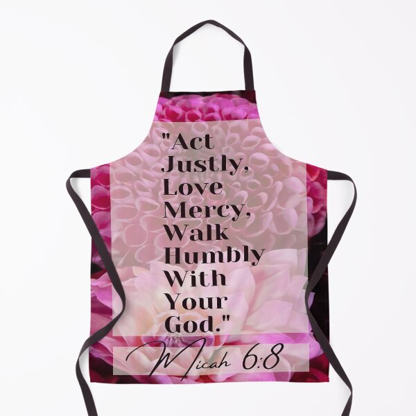 Item preview, Micah 6:8 floral bible verse quote designed and sold by JLPhotographer.