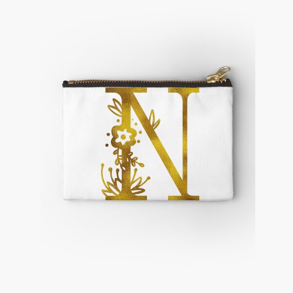 Item preview, Gold Floral Monogram N designed and sold by Amy Olsen.