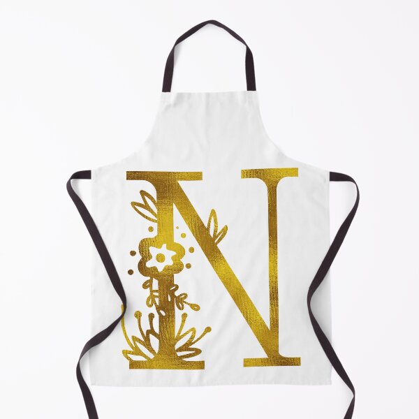 Item preview, Gold Floral Monogram N designed and sold by Amy Olsen.