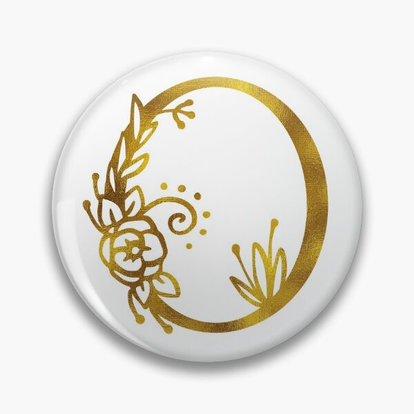 Item preview, Gold Floral Monogram O designed and sold by Amy Olsen.