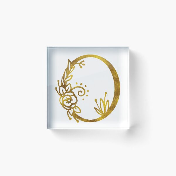Item preview, Gold Floral Monogram O designed and sold by Amy Olsen.
