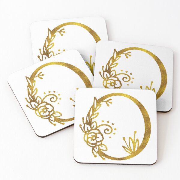 Item preview, Gold Floral Monogram O designed and sold by Amy Olsen.