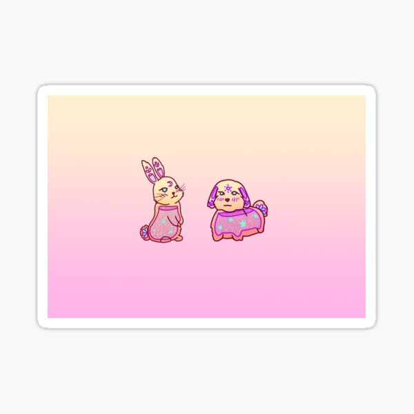 Item preview, bunny and doggo gradient designed and sold by sheetheleo.