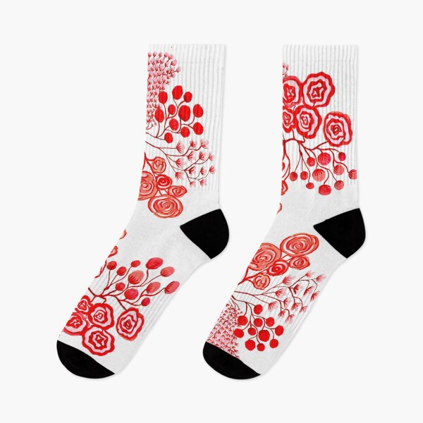 Item preview, Flowery red & white pattern2 designed and sold by angran.