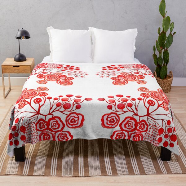 Item preview, Flowery red & white pattern2 designed and sold by angran.