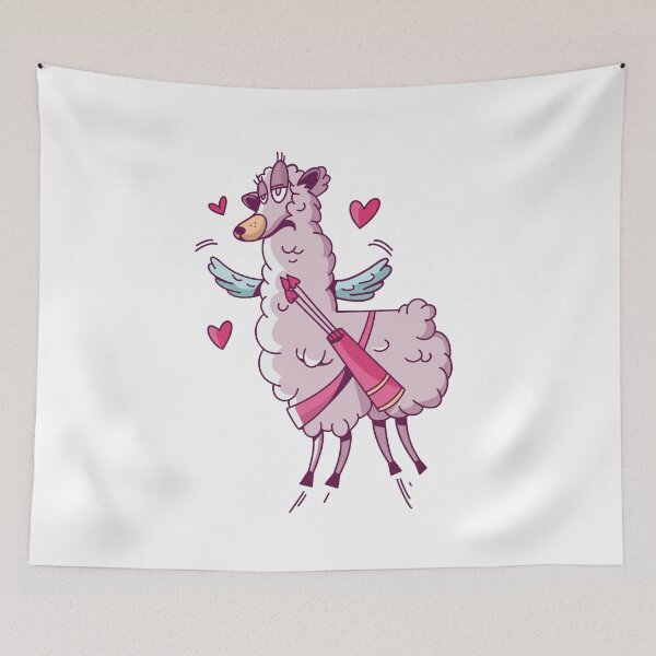Item preview, Funny Valentine's Day Llama Cupid designed and sold by MAS-S.