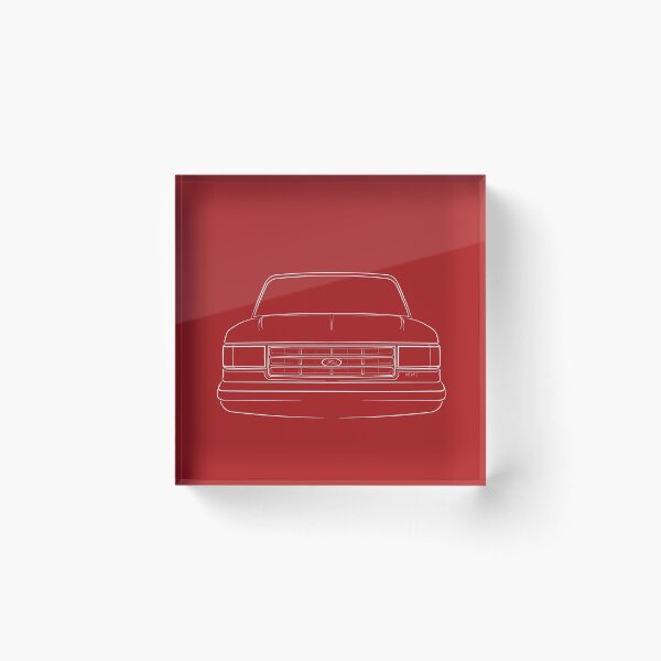 Item preview, 1987 Ford f-150 4x4 - front stencil, white designed and sold by mal-photography.