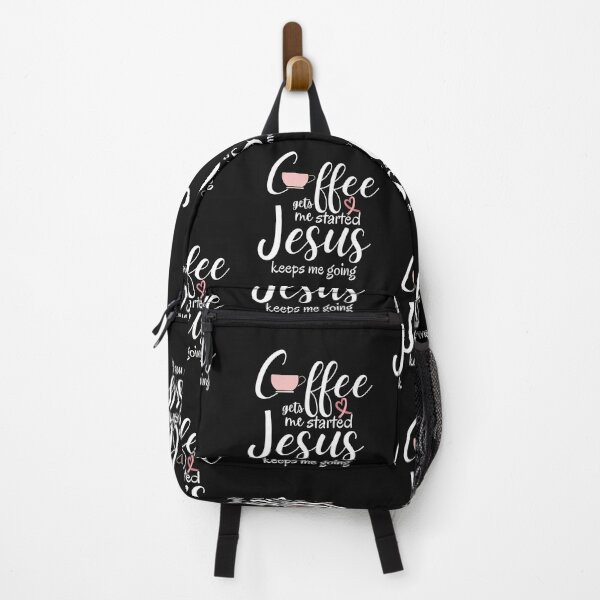 Item preview, coffee gets me started Jesus keeps me going, Christian shirt, christian gift, designed and sold by prteacool.