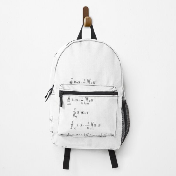 Maxwell's equations, #Maxwells, #equations, #MaxwellsEquations, Maxwell, equation, MaxwellEquations, #Physics, Electricity, Electrodynamics, Electromagnetism Backpack