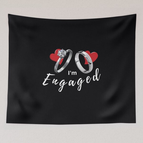 Item preview, "I'm Engaged." I'm a woman who is so in love with my man. We're going to have a wonderful life together. designed and sold by JoelsCorner.