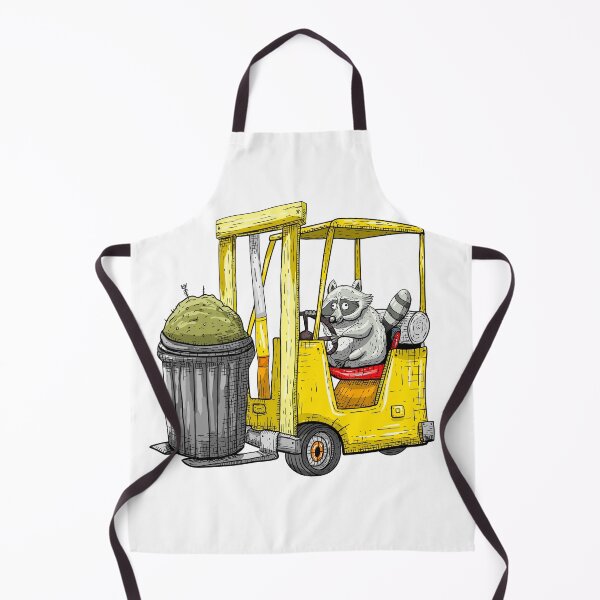 Item preview, Raccoon driving a forklift as city worker designed and sold by artindesign.