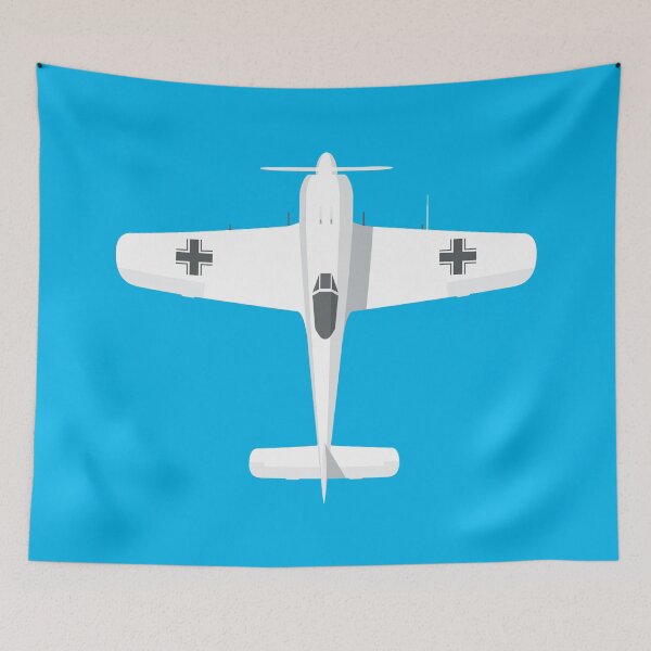 Item preview, Fw-190 German WWII Fighter Aircraft - Cyan designed and sold by VoodooCircus.