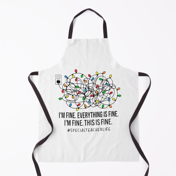 Item preview, Everything Is Fine Christmas Lights Special Teacher designed and sold by klawiter86322.