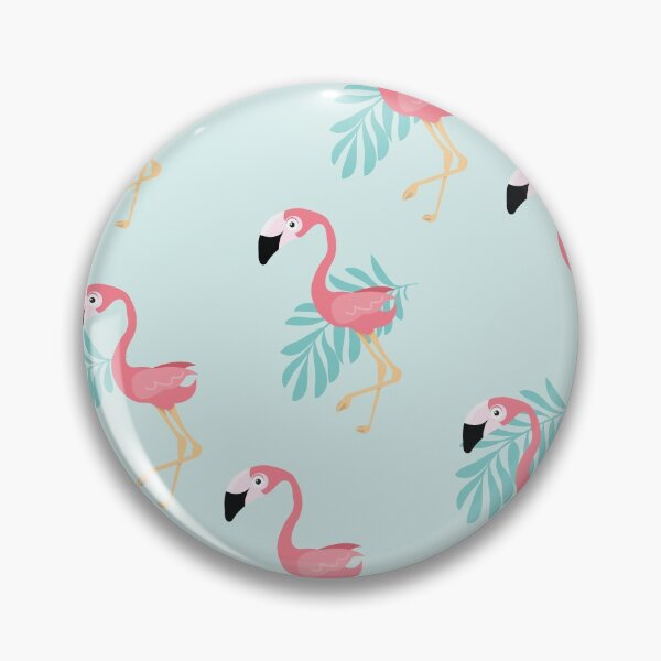 Item preview, Cute and Funny Cartoon Pattern for Pink Flamingo Lovers designed and sold by GeekHeadDesigns.