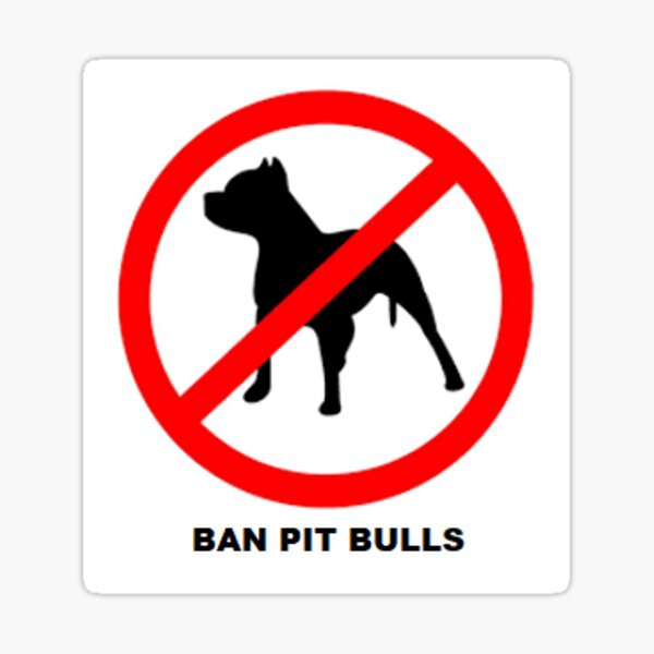 Ban Pit Bulls Stickers for Sale