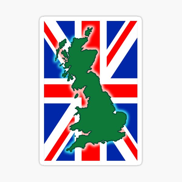 Item preview, Union Jack, United Kingdom map designed and sold by kbean63.