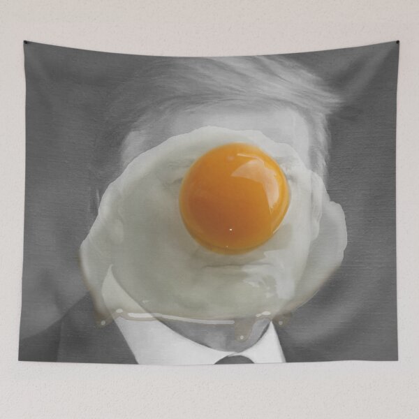 Item preview, Funny Throwing Egg Portrait designed and sold by murakamisstudio.