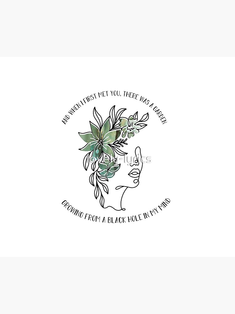 halsey garden growing from a black hole in my mind Photographic Print for  Sale by lovely-lyrics