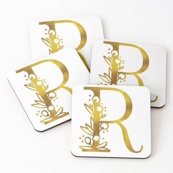 Item preview, Gold Floral Monogram R designed and sold by Amy Olsen.