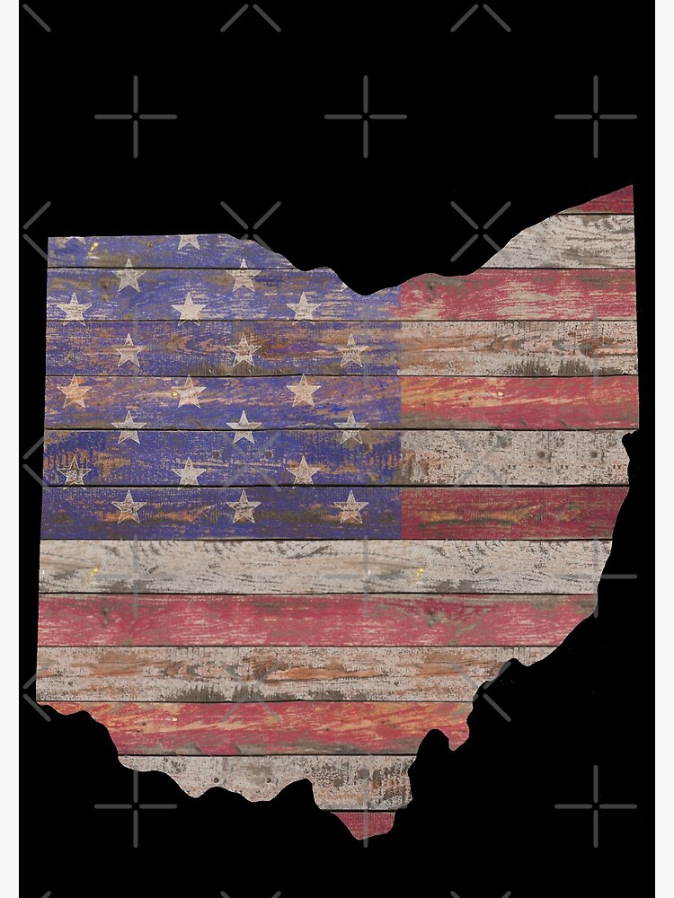 Thumbnail 3 of 3, Journal, Rustic Wood American Flag designed and sold by obxjack.